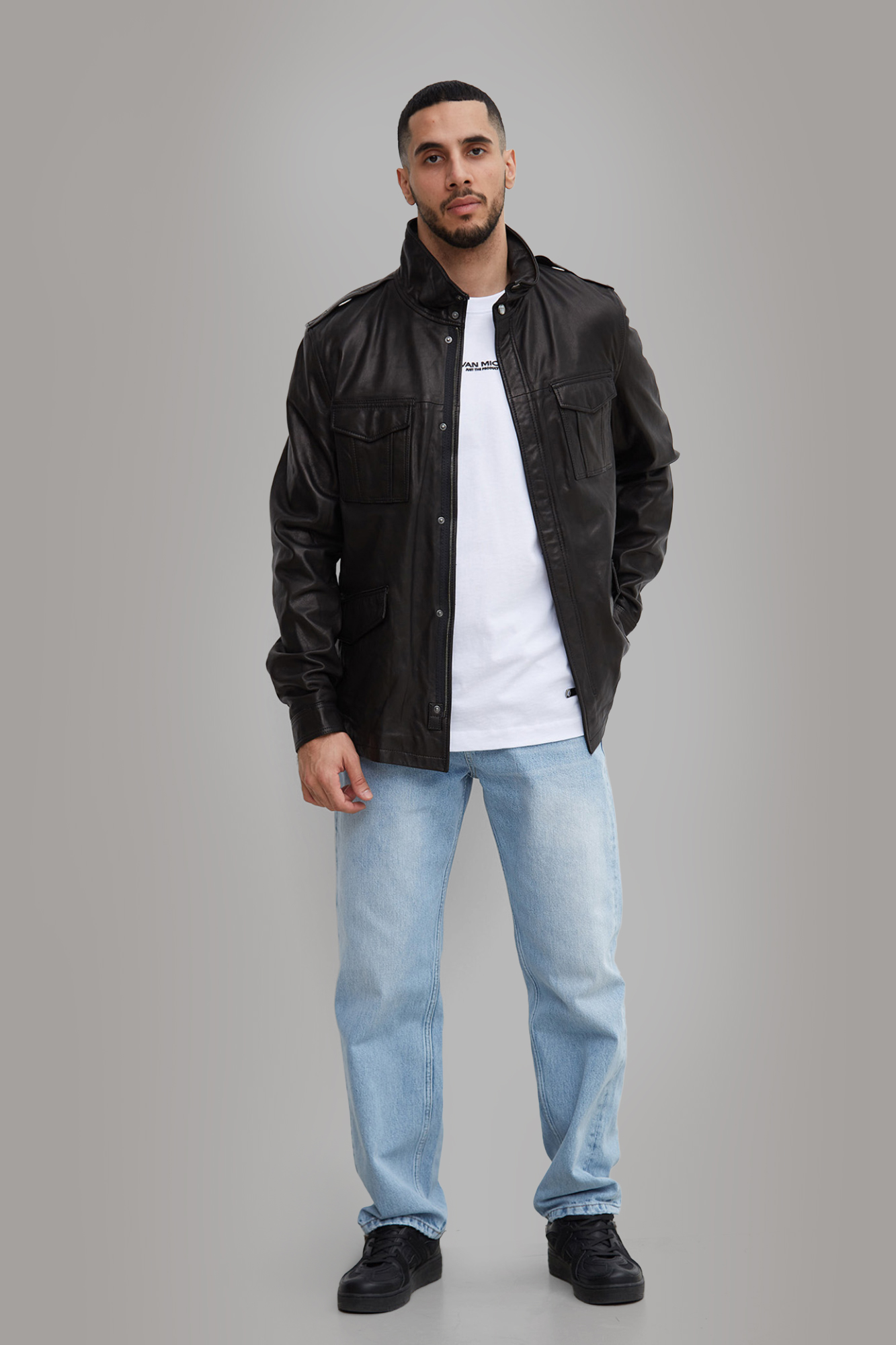 Куртка кожаная Van Mich