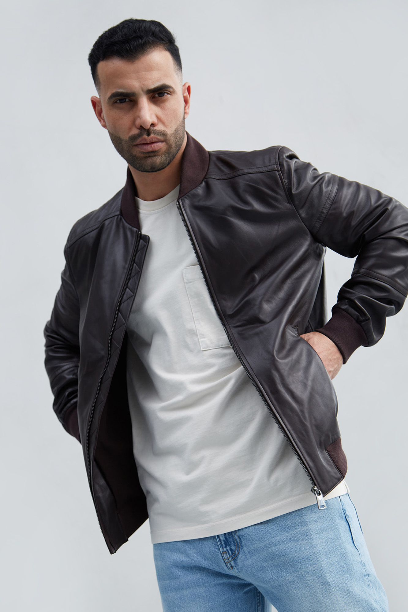 Куртка кожаная Van Mich