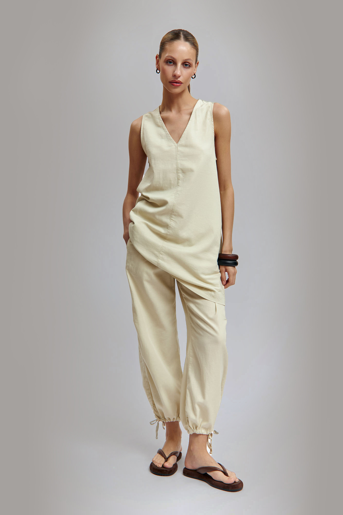 Брюки льняные Van Mich